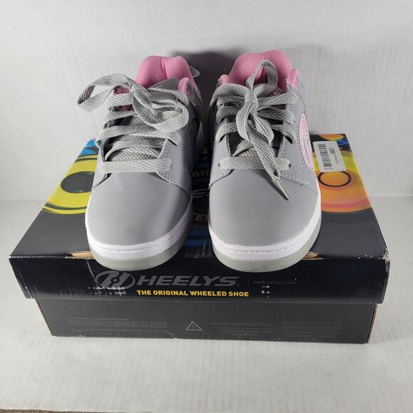 Heelys Youth Girls Gray & Pink Roller Shoes With Removeable Wheels & Tool Size 3 - Picture 8 of 8